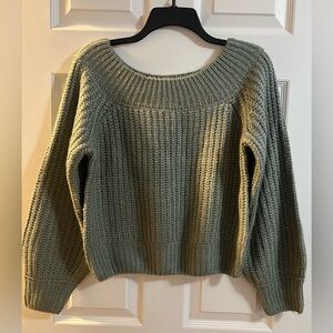 Forever 21, Olive green, L, juniors knitted sweater